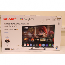 SALE OUT. Sharp 43HR7265E | 43 | Smart TV | Google TV | Black | DAMAGED PACKAGING