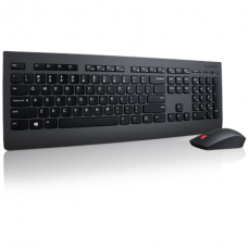 Lenovo Professional Keyboard and Mouse  4X30H56829 Keyboard layout US English with Euro symbol, Wireless connection Yes, Mouse included, Wireless, Black