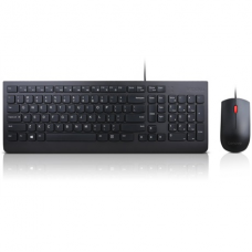 Lenovo Essential Keyboard and Mouse Combo  4X30L79922 Wired, USB, Keyboard layout US with EURO symbol, USB, Black, No, Mouse included, ENG, Numeric keypad