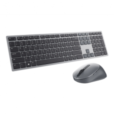 Premier Multi-Device Keyboard and Mouse | KM7321W | Wireless | Ukrainian | Titanium Gray | 2.4 GHz, Bluetooth 5.0