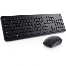 Dell Keyboard and Mouse KM3322W Keyboard and Mouse Set, Wireless, Batteries included, EE, Black