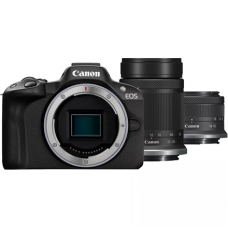 Canon | EOS R50 + RF-S 18-45mm F4.5-6.3 IS STM + RF-S 55-210mm F5-7.1 IS STM (SIP) | Megapixel 24.2 MP | Image stabilizer | ISO sensitivity (max) 32000 | Display diagonal 2.95 Canon | EOS R50 + RF-S 18-45mm F4.5-6.3 IS STM + RF-S 55-210mm F5-7.1 IS STM (SIP) | Megapixel 24.2 MP | Image stabilizer | ISO sensitivity (max) 32000 | Display diagonal 2.95