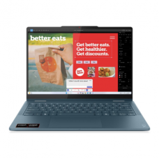 Lenovo Yoga 7 2-in-1 14AKP10 14 WUXGA Touch AMD AI R7 350/16GB/512GB/AMD Radeon 860M Graphics/WIN11 Home/Nordic Backlit kbd/Tidal Teal/2Y Wa | Lenovo Yoga (w/o 65W Power adapter) 7 2-in-1 14AKP10 | Tidal Teal | 14 