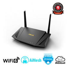 Asus Router RT-AX56U 802.11ax, 10/100/1000 Mbit/s, Ethernet LAN (RJ-45) ports 4, Mesh Support Yes, MU-MiMO Yes, 3G/4G via optional USB adapter, Antenna type External, 1xUSB 2.0, 1xUSB 3.1 Gen 1, WiFi 6 Gaming Router, AiMesh support, AiProtection Pro, WTFa