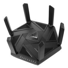 Asus Wifi 6 802.11ax Tri-band Gigabit Gaming Router RT-AXE7800 802.11ax, 10/100/1000 Mbit/s, Ethernet LAN (RJ-45) ports 4, Antenna type External, Black