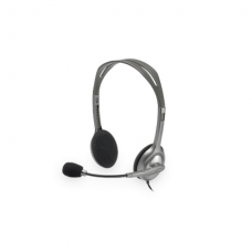 Logitech Stereo headset H111 Single 3.5 mm jack, Grey, Built-in microphone