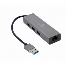 Cablexpert A-AMU3-LAN-01 USB AM Gigabit network adapter with 3-port USB 3.0 hub