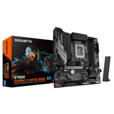 Gigabyte B760M GAMING X WIFI6E GEN5 | Processor family Intel | Processor socket LGA1700 | DDR5 | Supported hard disk drive interfaces SATA, M.2 | Number of SATA connectors 4 Gigabyte B760M GAMING X WIFI6E GEN5 | Processor family Intel | Processor socket LGA1700 | DDR5 | Supported hard disk drive interfaces SATA, M.2 | Number of SATA connectors 4