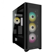 Corsair Tempered Glass Full-Tower PC Case  iCUE 7000X RGB Side window, Black, Full-Tower, Power supply included No