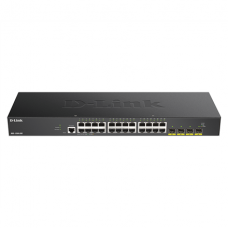 D-Link 10-Gigabit Smart Managed Switch DGS-1250-28X/E	 Web managed,  Rackmountable, 1 Gbps (RJ-45) ports quantity 24