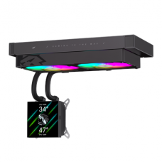 Gamemax CPU Liquid Cooler | GLACIER 240 LCD BK | Black Gamemax CPU Liquid Cooler | GLACIER 240 LCD BK | Black