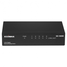 Edimax 5-Port Gigabit Switch GS-1005E Unmanaged, Desktop/Wall mountable, 1 Gbps (RJ-45) ports quantity 5, Power supply type External