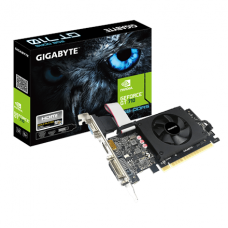 Gigabyte GV-N710D5-2GIL NVIDIA, 2 GB, GeForce GT 710, GDDR5, PCI-E 2.0 x 8, HDMI ports quantity 1, Memory clock speed 5010 MHz, DVI-D ports quantity 1, Processor frequency 954 MHz