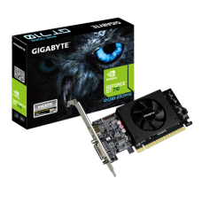 Gigabyte Low Profile NVIDIA, 2 GB, GeForce GT 710, GDDR5, PCI Express 2.0, Cooling type Active, Processor frequency 954 MHz, HDMI ports quantity 1, Memory clock speed 5010 MHz