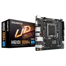 Gigabyte | H610I | Processor family Intel | Processor socket LGA1700 | DDR4 DIMM | Supported hard disk drive interfaces M.2, SATA | Number of SATA connectors 4