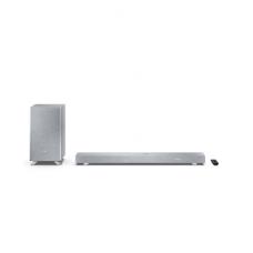 Sharp HT-SBW53121(SL) Q 3.1.2 Dolby Atmos/ DTS:X Soundbar with Wireless Subwoofer, Silver | Sharp