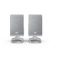 Sharp HT-SPR52021(SL) Q Soundbar 2.0.2 Wireless Rear Surround Speakers, Silver | Sharp