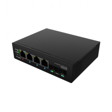 Lanberg Switch Light IndustrialPoE 1xBT 3xAT 2xSFP Din Unmanagment Gigabit Ethernet | ILGE-4P-2S-90 | Unmanaged