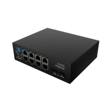 Lanberg Switch PoE 4xBT 4xAT 4xSFP Din Unmanagment Gigabit Ethernet | ILGE-8P-2S-120 | Unmanaged | Din rail