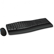 Microsoft Keyboard and mouse  Sculpt Comfort Desktop Standard, Wired, Keyboard layout RU, Mouse included, USB, Black, Numeric keypad