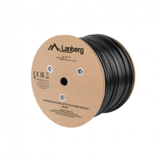 Lanberg Lan Cable Cat.6A SFTP 305M Solid Outdoor CU Black Fluke Passed | LCS6-21CU-0305-BK Lanberg Lan Cable Cat.6A SFTP 305M Solid Outdoor CU Black Fluke Passed | LCS6-21CU-0305-BK