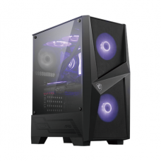 MSI MAG FORGE 100M PC Case, Mid-Tower, USB 3.2, Black