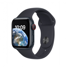 Apple Watch SE GPS + Cellular 40mm Midnight Aluminium Case with Midnight Sport Band - Regular 2nd Gen