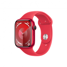 Apple Watch Series 9 GPS 45mm (PRODUCT) RED Aluminium Case with (PRODUCT) RED Sport Band - S/M