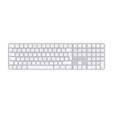 Apple Magic Keyboard with Touch ID and Numeric Keypad for Mac models with Apple silicon - International English - White Keys | Apple