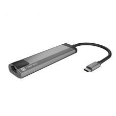 Natec Multi-Port Adapter, Fowler Go, USB-C, 2x USB-A, HDMI, RJ-45