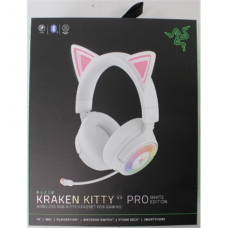 SALE OUT. Razer Kraken Kitty V3 Pro Headset, White | Razer Headset | Kraken Kitty V3 Pro | Bluetooth | Over-Ear | DAMAGED PACKAGING, DEMO