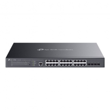 TP-LINK SG3428XMPP Omada 24-Port Gigabit and 4-Port 10GE SFP+ L2+ Managed Switch with 16-Port PoE+ & 8-Port PoE++