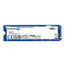 Kingston SSD | NV3 | 500 GB | SSD form factor M.2 2280 | Solid-state drive interface PCIe NVMe Gen 4.0 (x4) | Read speed 5000 MB/s | Write speed 3000 MB/s