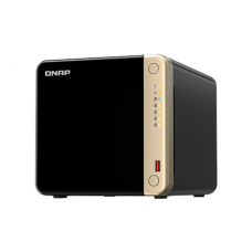 QNAP TS-464-8G 4-Bay desktop NAS, Intel® Celeron® N5105/N5095 quad-core, 8 GB onboard not expandable, 4 x 3.5