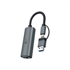 TP-LINK USB Type-C to 2.5 Gigabit Ethernet Network Adapter | UE310C | Ethernet LAN (RJ-45) ports 1 | MU-MiMO No | no PoE | USB 3.0 Type-C TP-LINK USB Type-C to 2.5 Gigabit Ethernet Network Adapter | UE310C | Ethernet LAN (RJ-45) ports 1 | MU-MiMO No | no PoE | USB 3.0 Type-C