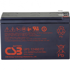 CSB Battery Battery 12V, 9Ah, AGM | UPS12460F2 | 460 W