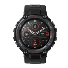 Amazfit T-Rex Pro Smart watch, GPS (satellite), AMOLED Display, Touchscreen, Heart rate monitor, Activity monitoring 24/7, Waterproof, Bluetooth, Meteorite Black