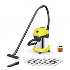 Vacuum Cleaner|KARCHER|Wet and dry vacuum cleaner WD 3 S V-17/4/20 + 4 FB|1000 Watts|Suction power 230W|Capacity 17 l|Noise 74 dB|Yellow|Weight 4.8 kg|1.628-152.0
