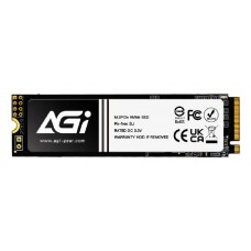 SSD|AGI TECHNOLOGY|600xTBW rating|MTBF 1600000 h|Read speed 3200 MB/s|Write speed 1700 MB/s|NVMe Yes|PCI Express 3.0|M.2|1000 GB|AGI1T0GIMAI298-CB