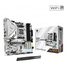 Mainboard|ASROCK|AMD B850|SAM5|Micro-ATX|Memory DDR5|Memory slots 4|4xPCI-Express 4.0 4x	|1xPCI-Express 5.0 16x|1xM.2|1xHDMI|1xDisplayPort|1xAudio-In|1xAudio-Out|1xMicrophone|4xUSB 2.0|3xUSB 3.2|1xUSB-C|1xRJ45|B850MSTEELLEGENDWIFI