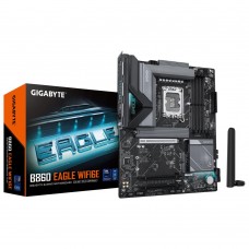 Mainboard|GIGABYTE|Intel B860 Express|LGA1851|ATX|Memory DDR5|Memory slots 4|3xPCI-Express 16x|3xM.2|1xHDMI|1xDisplayPort|1xAudio-In|1xAudio-Out|1xMicrophone|4xUSB 2.0|1xUSB 3.2|1xUSB-C|1xPS/2|1xRJ45|B860EAGLEWIFI6E1.0