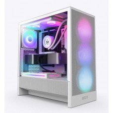 Case|NZXT|H5 FLOW RGB 2024|MidiTower|Case product features Transparent panel|Not included|ATX|EATX|MicroATX|MiniITX|Colour White|CC-H52FW-R1