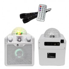 Portable Speaker|N-GEAR|DISCO BLOCK 410 WHITE|White|Wireless|Bluetooth|DISCOBLOCK410W