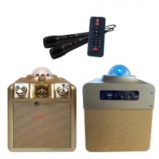 Portable Speaker|N-GEAR|DISCO STAR 710G|Gold|Wireless|Bluetooth|DISCOSTAR710G