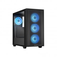 Case|CHIEFTEC|HUNTER 3|MidiTower|Case product features Transparent panel|Not included|ATX|EATX|MicroATX|MiniITX|Colour Black|GS-03B-OP