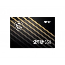 SSD|MSI|SPATIUM S270|240GB|SATA|3D NAND|Write speed 400 MBytes/sec|Read speed 500 MBytes/sec|2,5