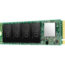 SSD|TRANSCEND|1TB|PCIe Gen3|NVMe|NAND flash technology 3D NAND|Write speed 2000 MBytes/sec|Read speed 3200 MBytes/sec|Form Factor M.2|TBW 400 TB|MTBF 200000 hours|TS1TMTE115S