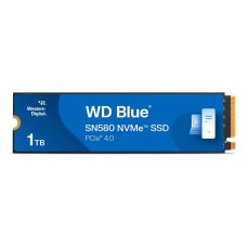 SSD|WESTERN DIGITAL|600xTBW rating|Read speed 4150 MB/s|Write speed 4150 MB/s|NVMe Yes|PCI Express 4.0|M.2|1000 GB|Blue SN580|WDS100T3B1E-00CHF0