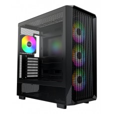 Case|MONTECH|X5|MidiTower|Case product features Transparent panel|Not included|Colour Black|X5(B)